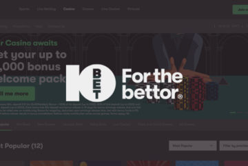 10Bet Casino: up to £1000 deposit bonus