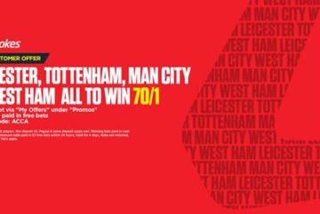 enhanced odds of 70/1 on this acca courtesy of Ladbrokes.