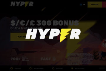 Hyper Casino sign up offer: £300 deposit bonus