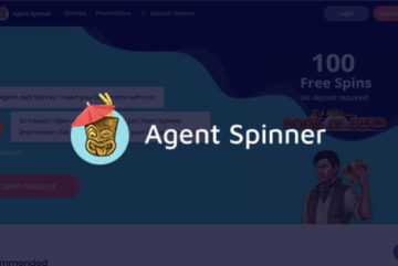 Agent Spinner sign up offer: 100 free spins no deposit