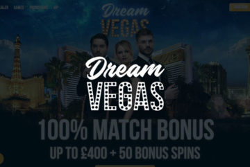 Dream Vegas Casino sign up offer: 120 free spins + £4900 bonus