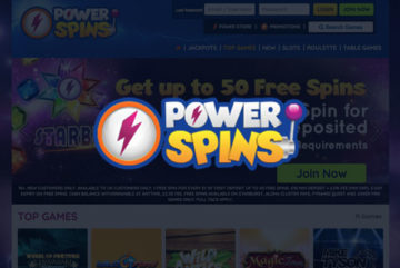 Power Spins Casino: 50 free spins no wagering