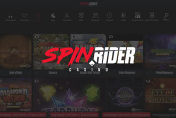 Spin Rider Casino sign up offer: £300 + 50 spins bonus