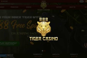 888 Tiger Casino sign up offer: $1000 bonus + 88 free spins